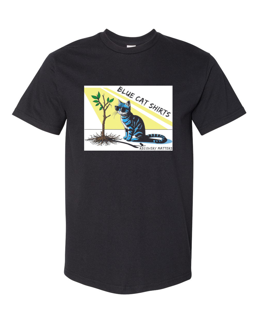 Blue Cat Shirts Recovery Matters - Unisex T-Shirt
