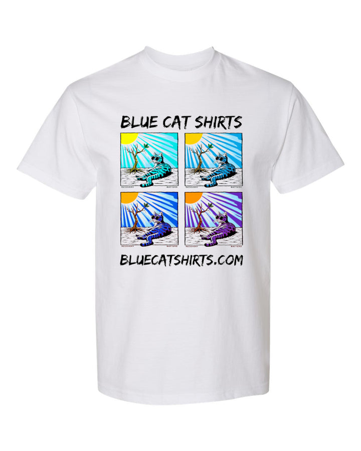 Blue Cat Shirts Recovery Matters - Unisex T-Shirt