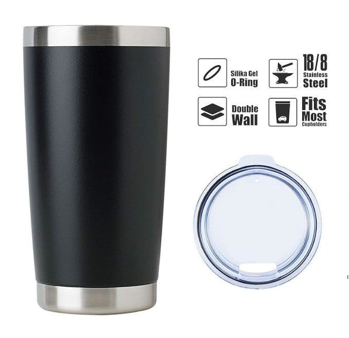 20 oz Stainless Steel Double Wall Vacuum Insulated Travel Mug