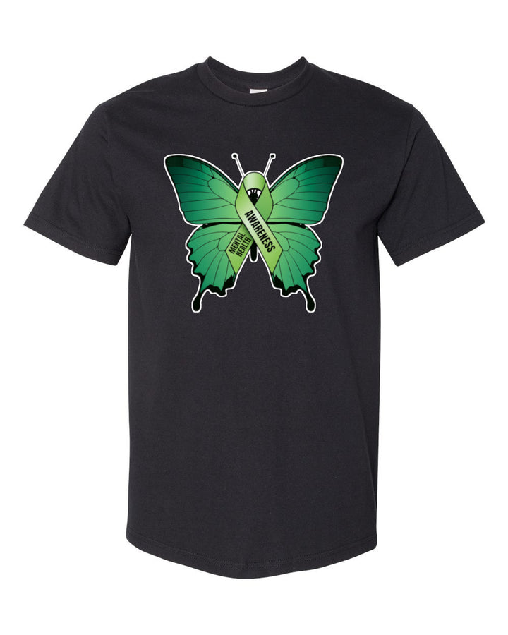 Mental Health Awareness Butterfly - Unisex T-Shirt