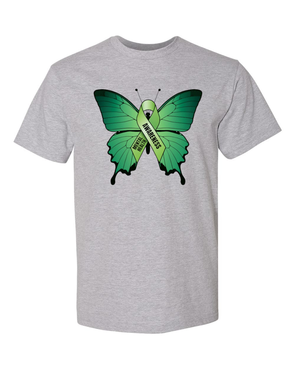 Mental Health Awareness Butterfly - Unisex T-Shirt