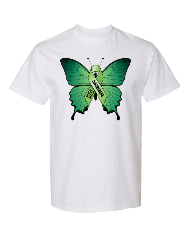 Mental Health Awareness Butterfly - Unisex T-Shirt