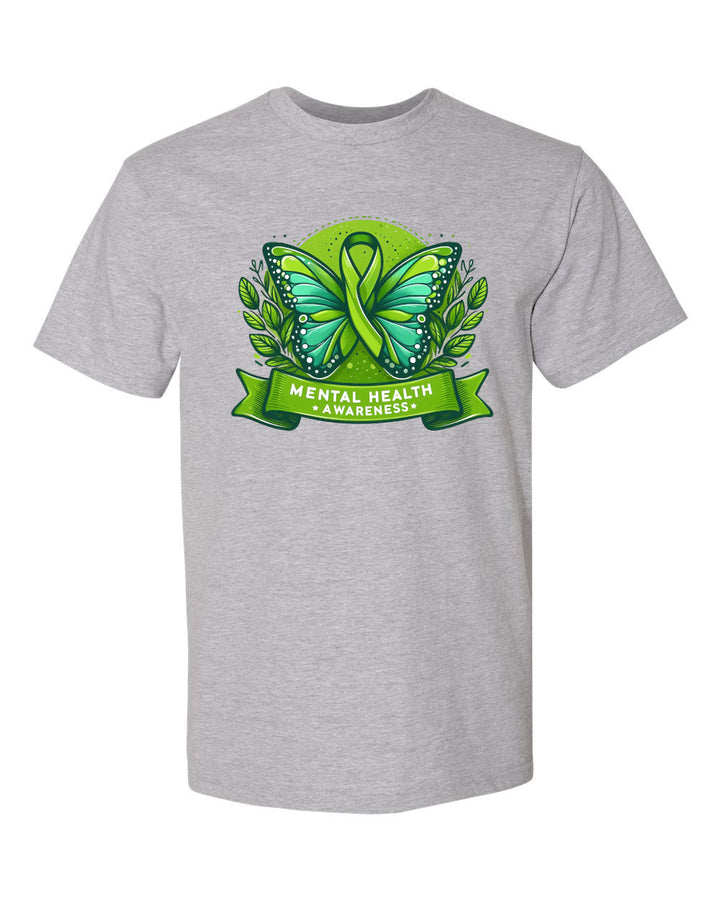 Mental Health Awareness Butterfly - Unisex T-Shirt