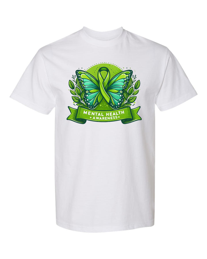 Mental Health Awareness Butterfly - Unisex T-Shirt