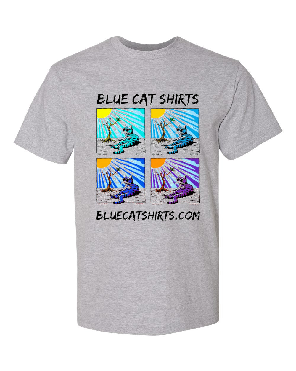 Blue Cat Shirts Recovery Matters - Unisex T-Shirt